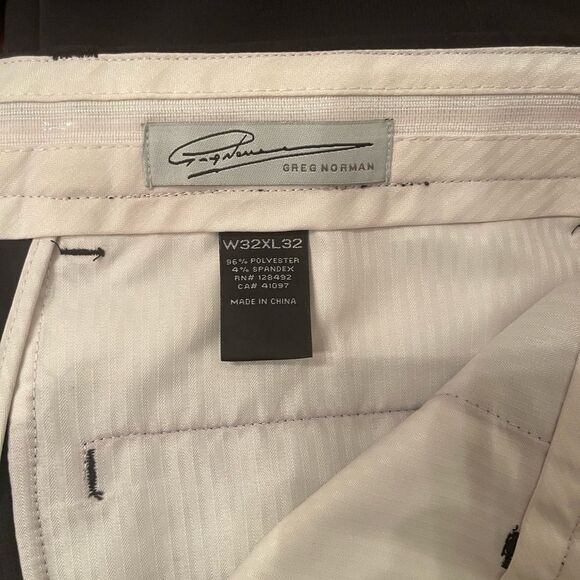 greg norman Mens Trousers Black Golf pants 32x32 Office Workwear Business - Picture 7 of 7